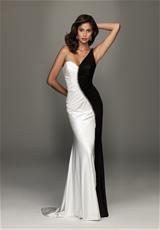 2012 Evenings By Allure Prom Dresses A400.  Available in Black, Black/White